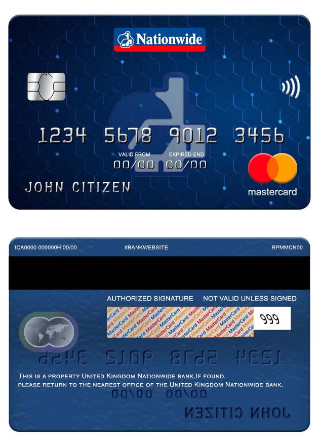 United Kingdom Nationwide bank mastercard